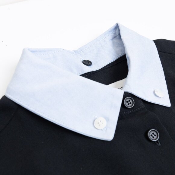 Coach 1941 Black Button Front Collared Shirt Dress Work - Picture 6 of 13